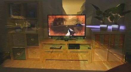 Microsoft Research Shows Off IllumiRoom Display Technology