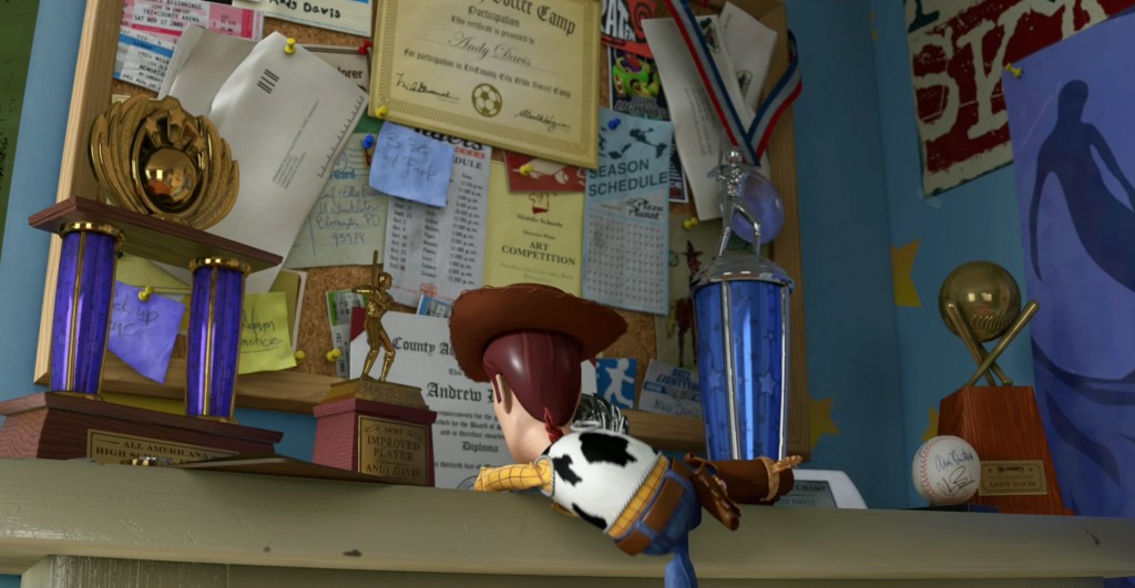 Toy Story's Andy was pen pals with Carl and Ellie from Up