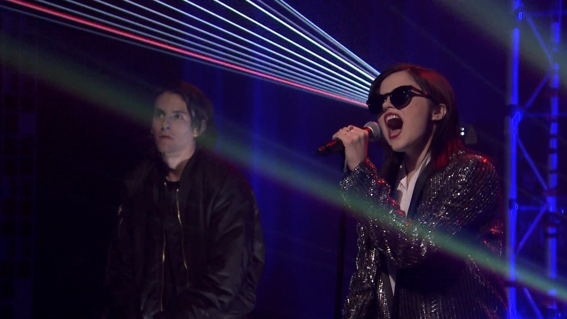 Sky Ferreira Performs “I Blame Myself” with a Laser Light Show on “The Tonight Show”