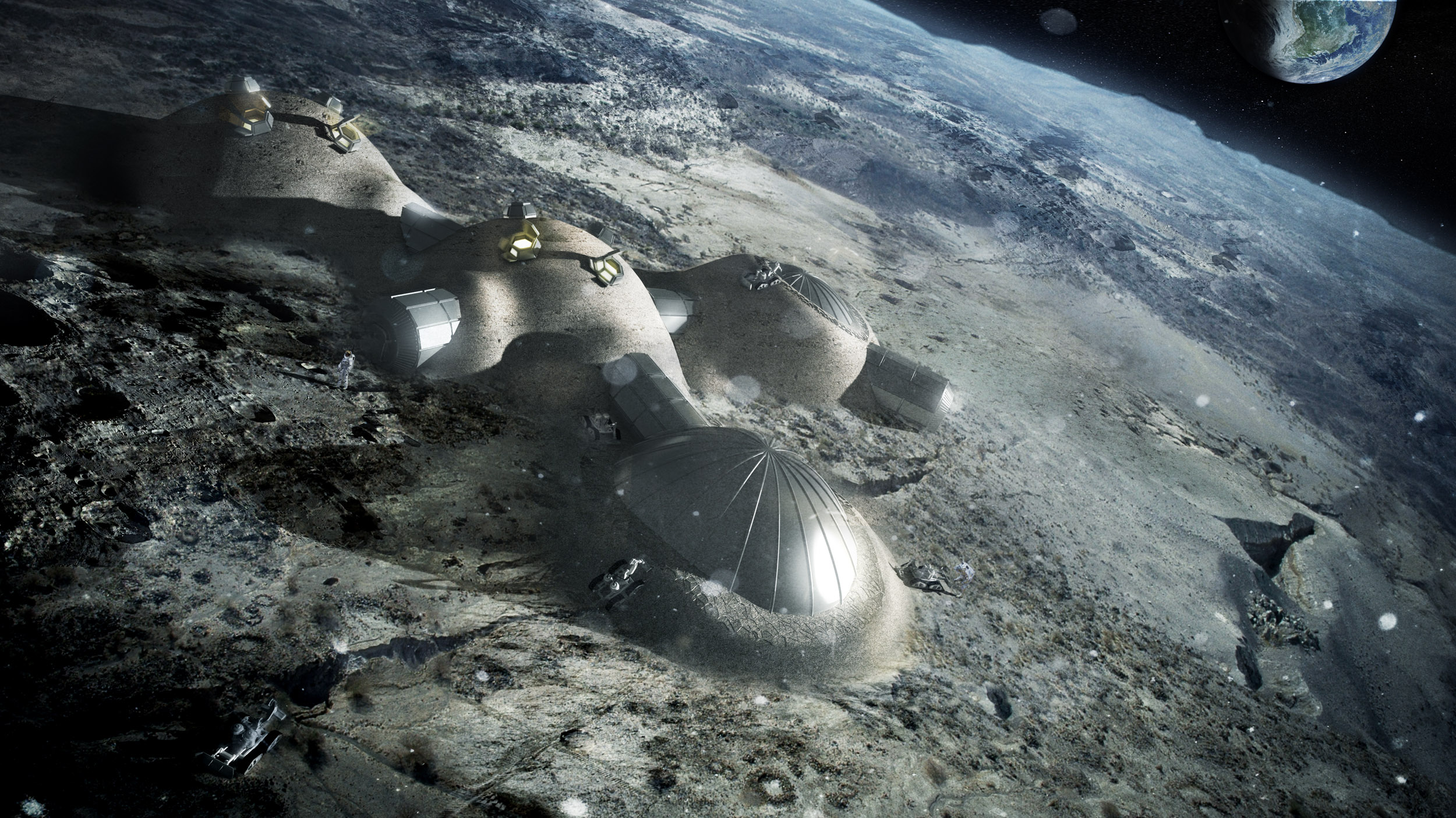Building a Lunar Base with 3D Printing