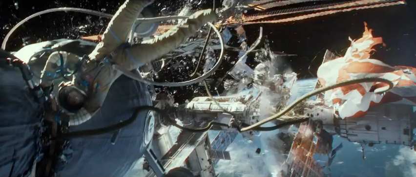 Gravity Trailer Shows the Destruction of the International Space Station